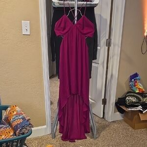 Elegant Magenta Evening Gown
